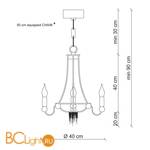 Люстра Patrizia Garganti Ontherocks PG004 - Схема